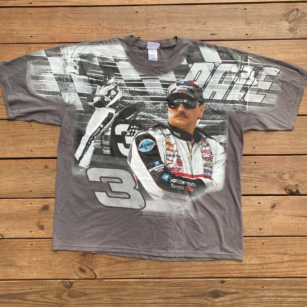 Vintage Chase Authentics Dale Earnhardt Sr. NASCAR Goodwrench All-Over Print